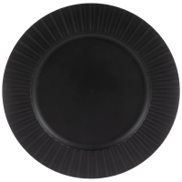 Black Charger Plate