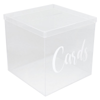 Clear Acrylic Card Box