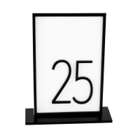 Black and White Table Numbers