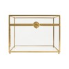Gold Glass Card Box
